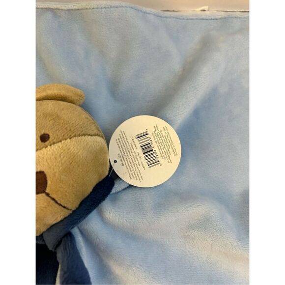 Carters infant blankie blue bear rattle new 14x14 replacement - Picture 4 of 9